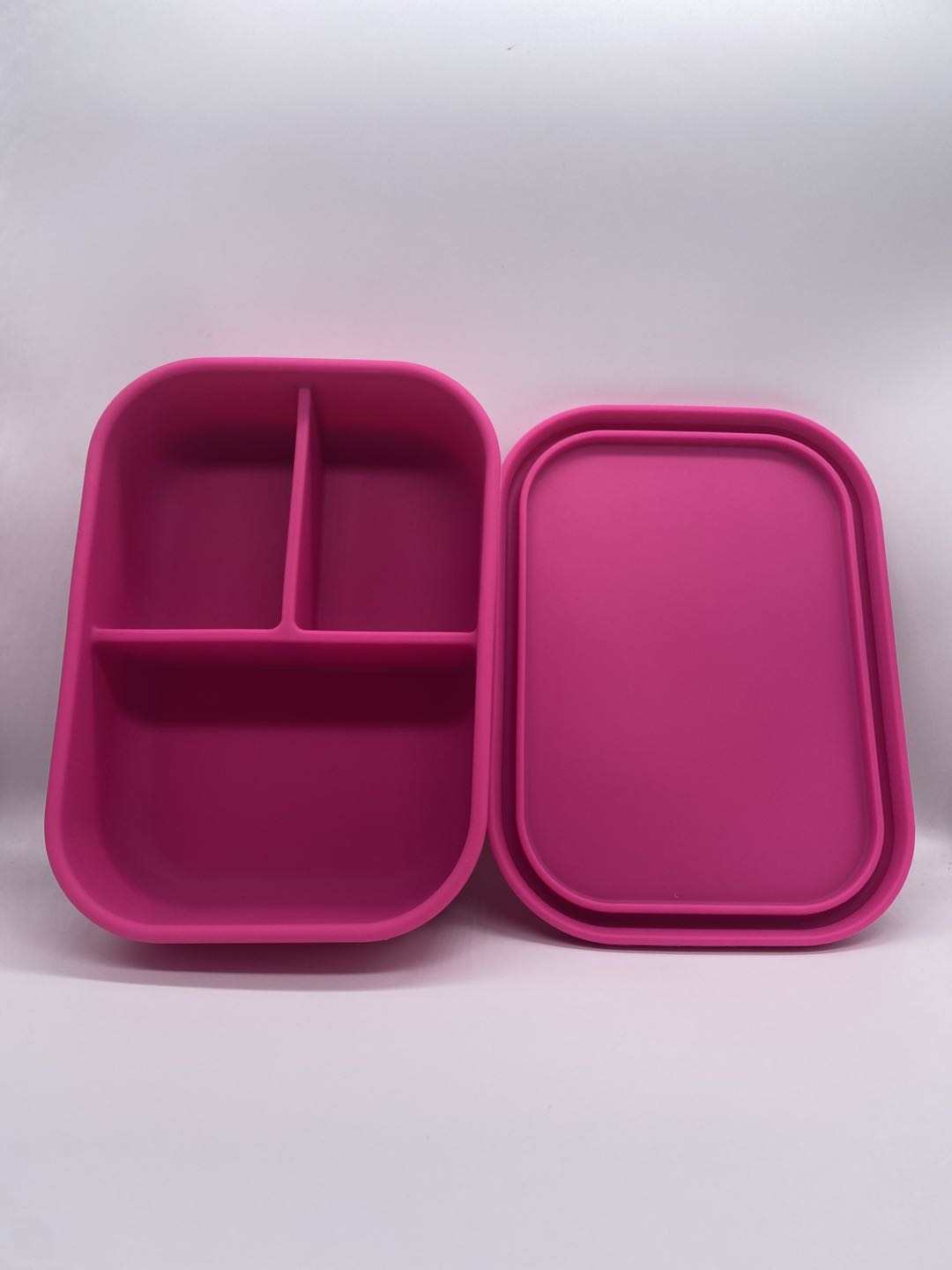 Pink 3 Compartment Bento