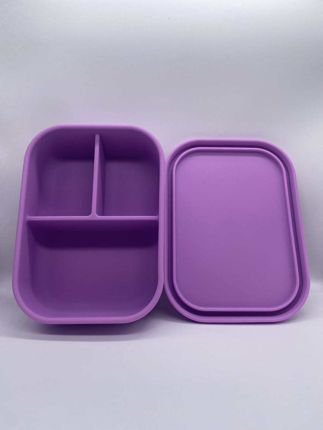 Lilac 3 Compartment Bento